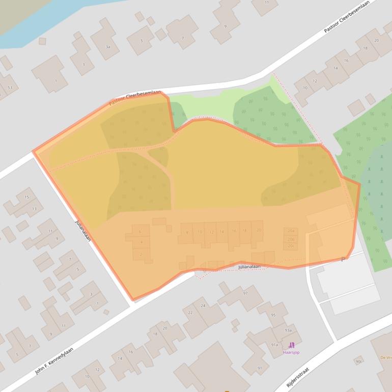 Kaart van postcodegebied 1735HV.