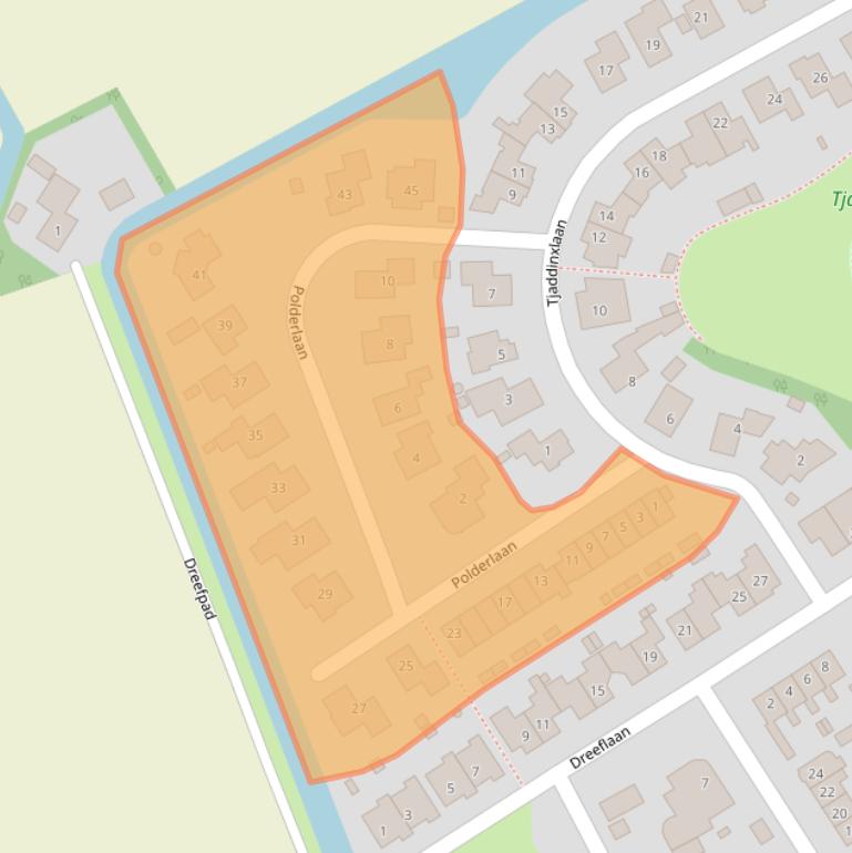 Kaart van postcodegebied 1735KC.