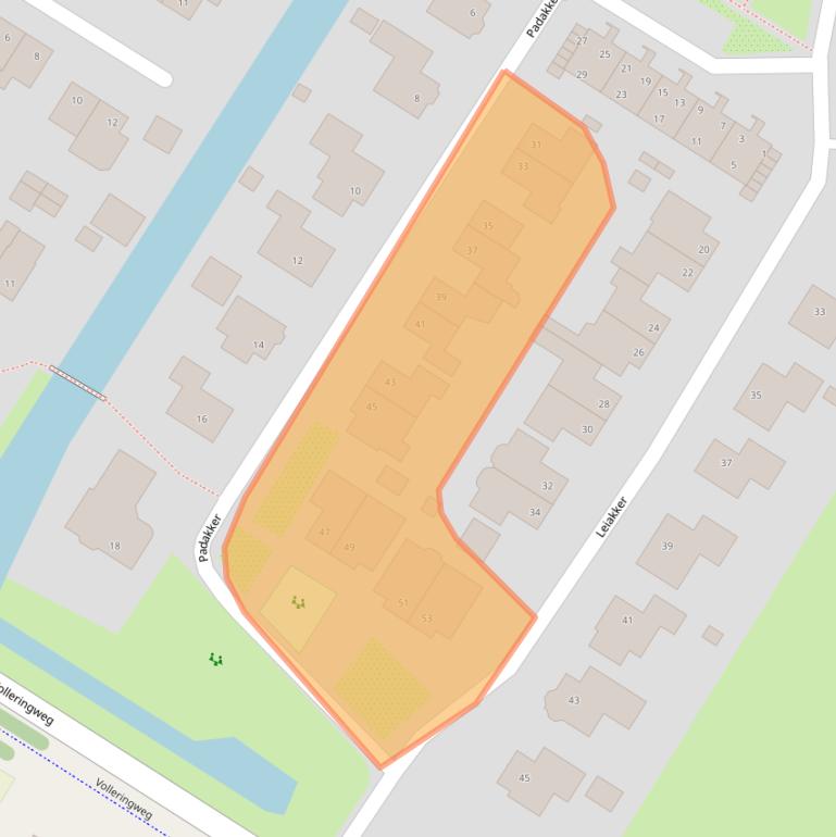 Kaart van postcodegebied 1738AC.