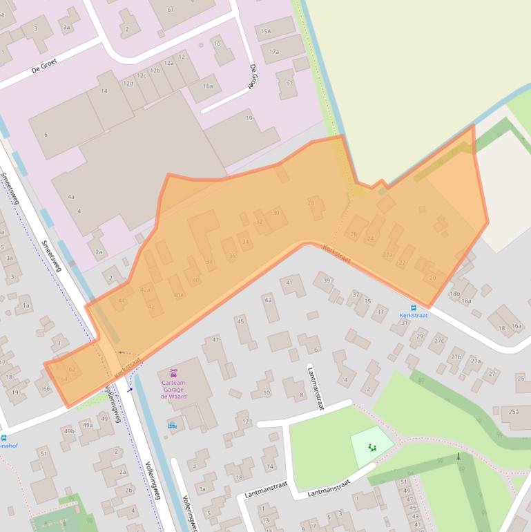 Kaart van postcodegebied 1738BL.