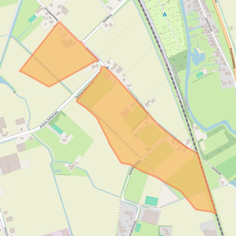 Kaart van postcodegebied 1738DB.