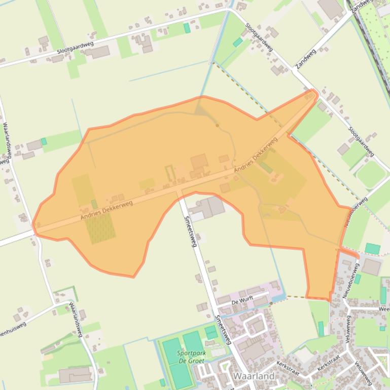 Kaart van postcodegebied 1738DJ.