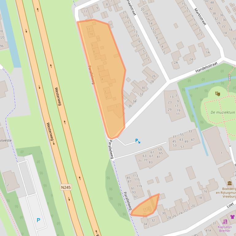 Kaart van postcodegebied 1741AR.