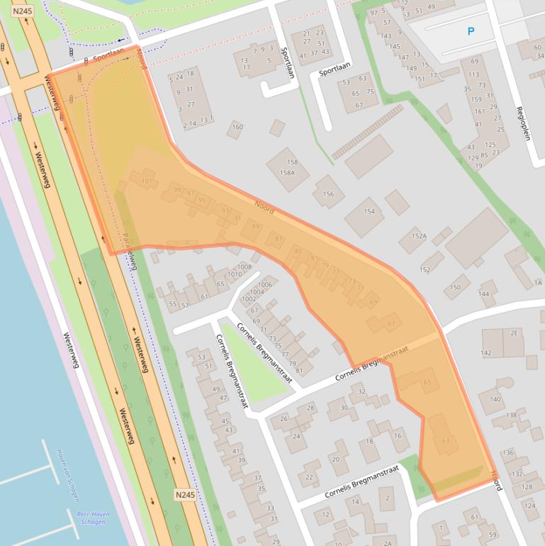 Kaart van postcodegebied 1741BC.