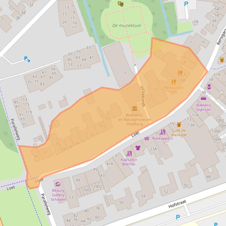 Kaart van postcodegebied 1741BP.