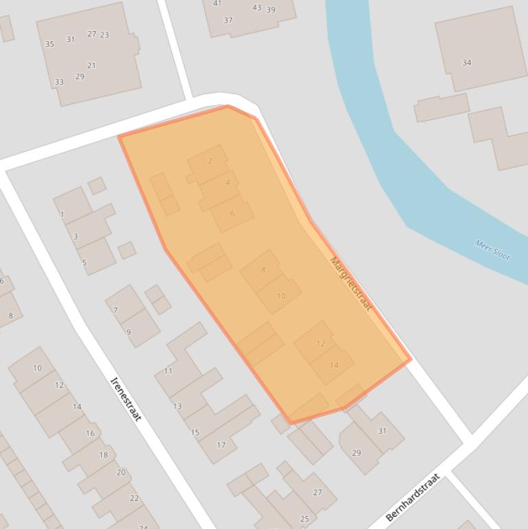 Kaart van postcodegebied 1741CT.