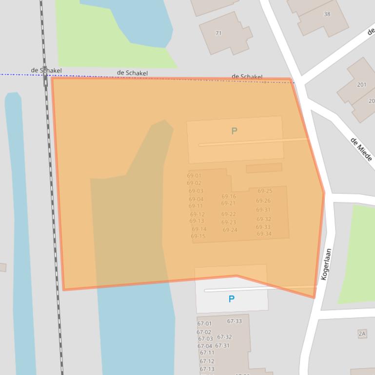 Kaart van postcodegebied 1741DP.