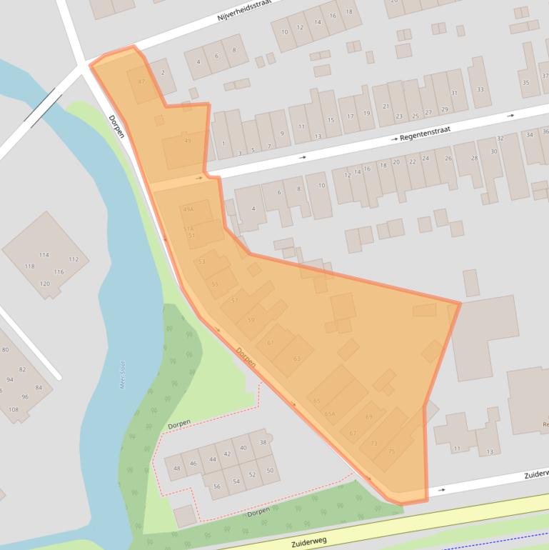 Kaart van postcodegebied 1741ED.