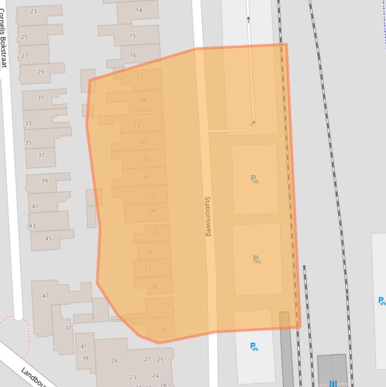 Kaart van postcodegebied 1741GX.