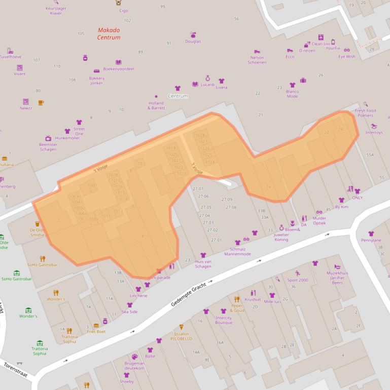 Kaart van postcodegebied 1741GZ.