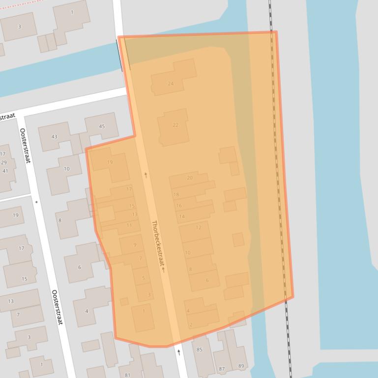 Kaart van postcodegebied 1741HA.