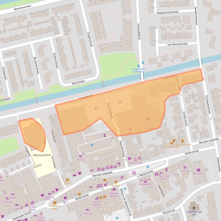 Kaart van postcodegebied 1741HB.