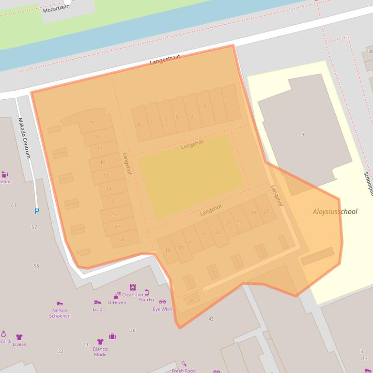 Kaart van postcodegebied 1741HZ.