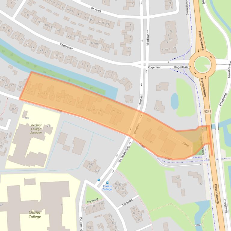 Kaart van postcodegebied 1741MB.