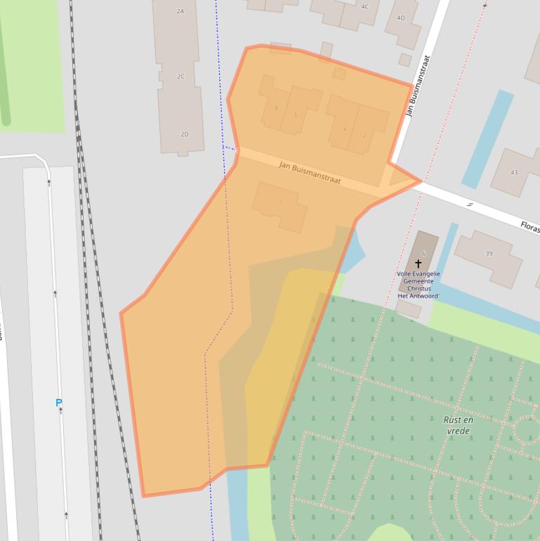 Kaart van postcodegebied 1741MM.