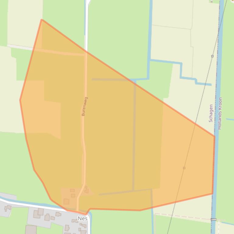 Kaart van postcodegebied 1741NK.