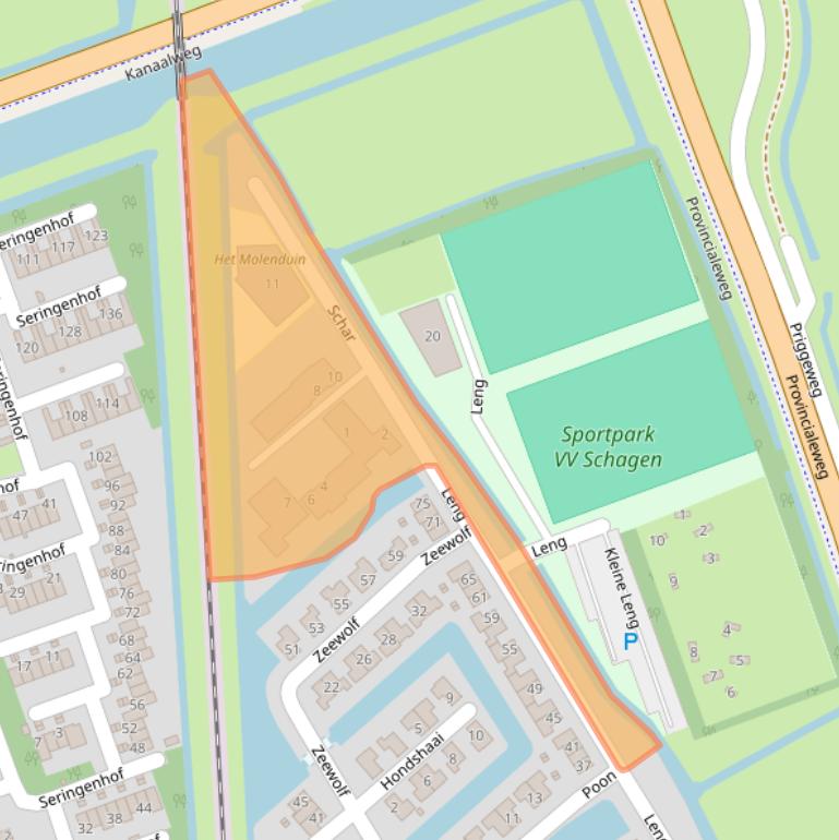 Kaart van postcodegebied 1741RR.