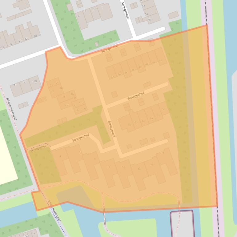 Kaart van postcodegebied 1741WE.