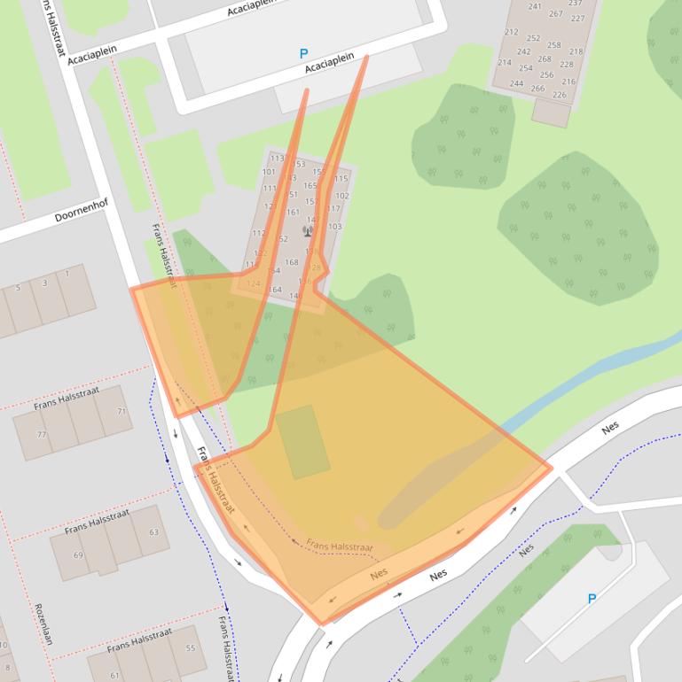 Kaart van postcodegebied 1741XB.