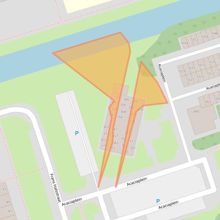 Kaart van postcodegebied 1741XJ.