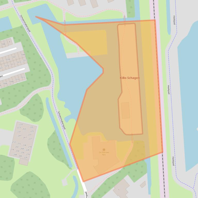 Kaart van postcodegebied 1741XM.