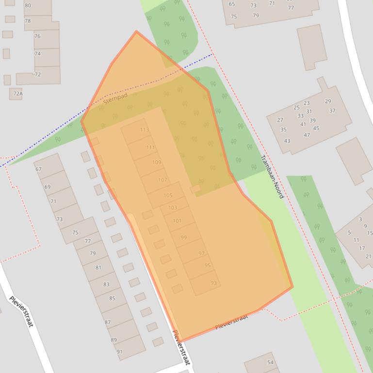 Kaart van postcodegebied 1742AM.