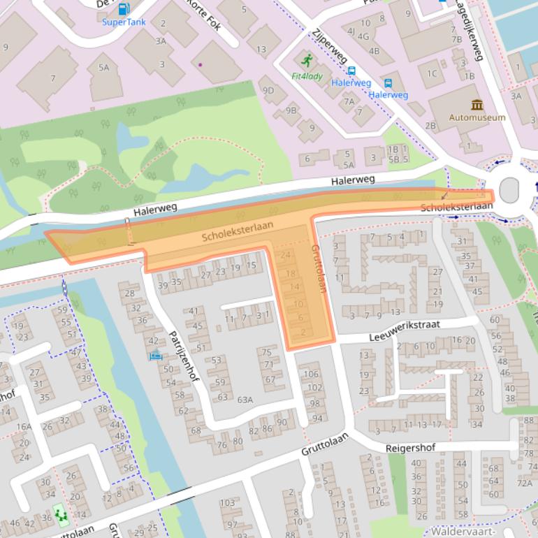 Kaart van postcodegebied 1742BG.