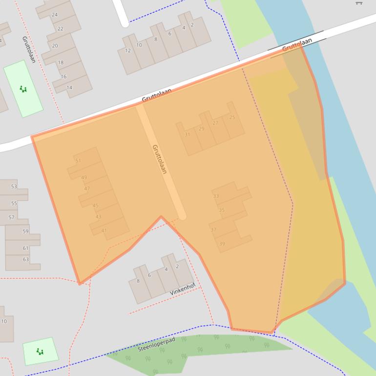 Kaart van postcodegebied 1742BN.