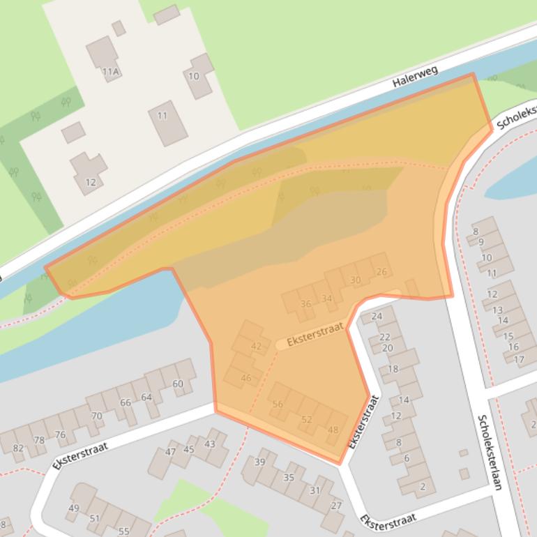 Kaart van postcodegebied 1742ET.