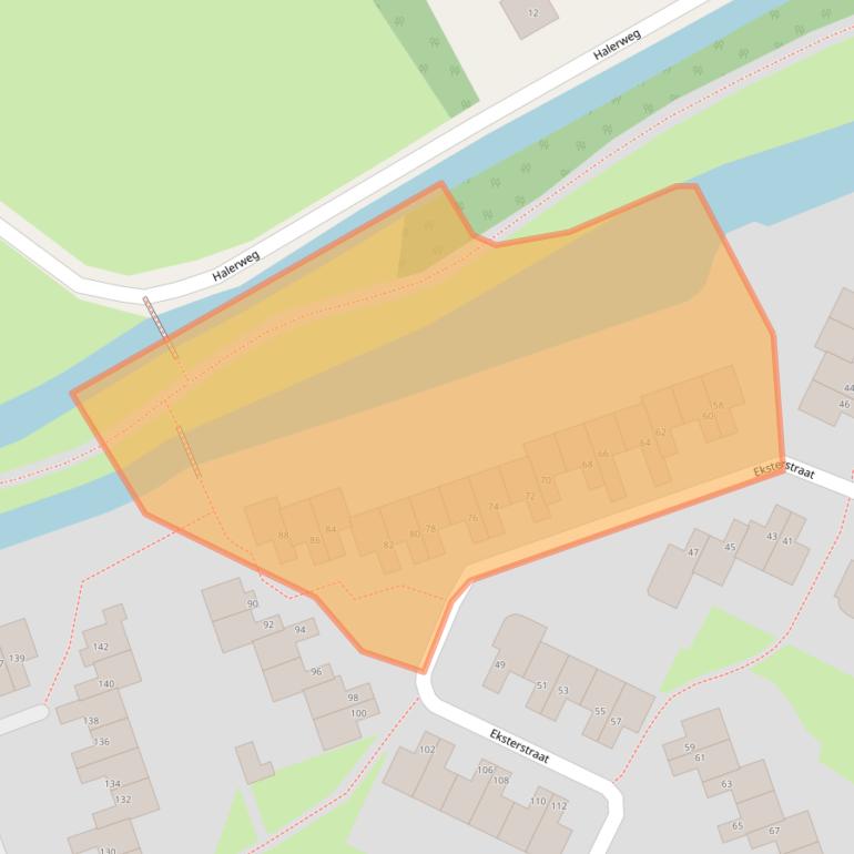 Kaart van postcodegebied 1742EV.