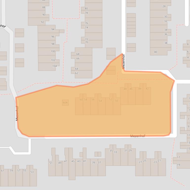 Kaart van postcodegebied 1742GL.