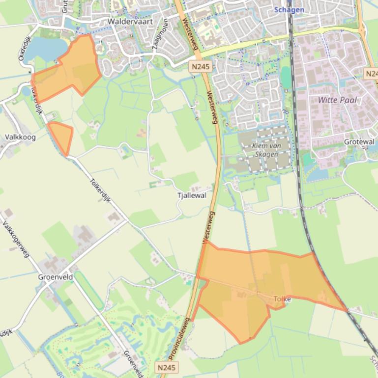 Kaart van postcodegebied 1742HB.