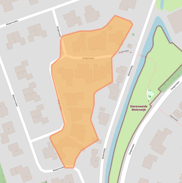 Kaart van postcodegebied 1742KC.