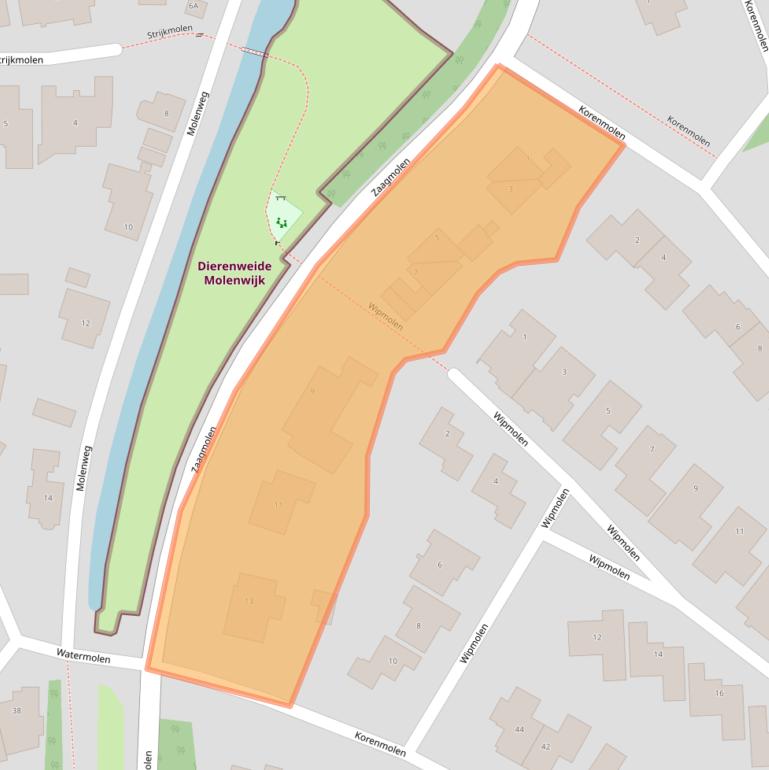 Kaart van postcodegebied 1742KD.