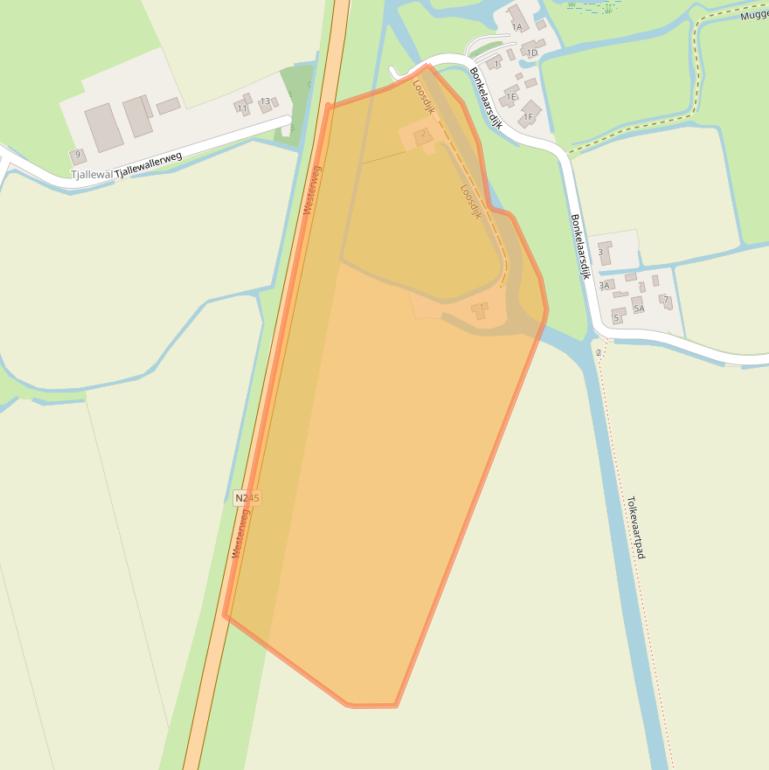 Kaart van postcodegebied 1742NR.