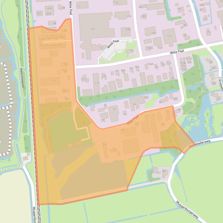 Kaart van postcodegebied 1742NV.