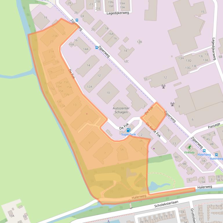 Kaart van postcodegebied 1742PC.