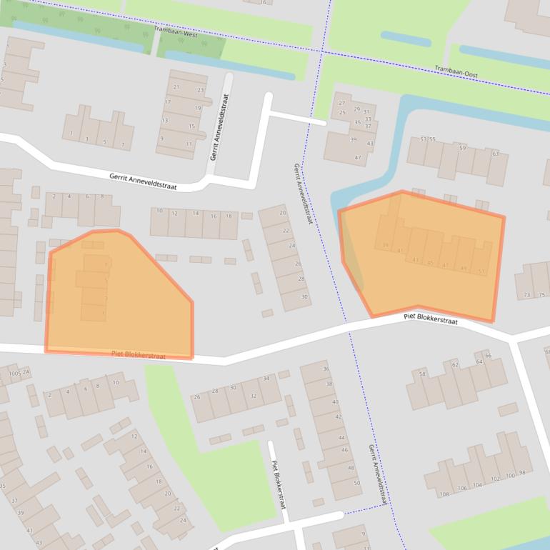 Kaart van postcodegebied 1742RS.