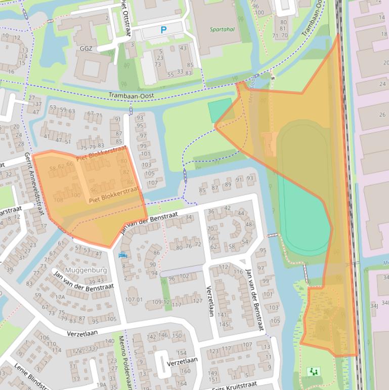 Kaart van postcodegebied 1742RZ.