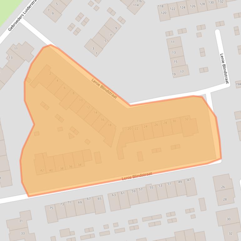 Kaart van postcodegebied 1742SP.