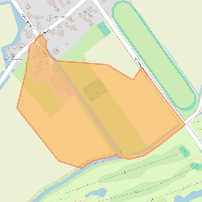 Kaart van postcodegebied 1744GG.