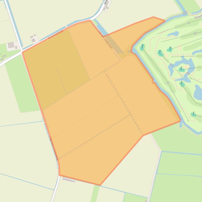 Kaart van postcodegebied 1744GP.