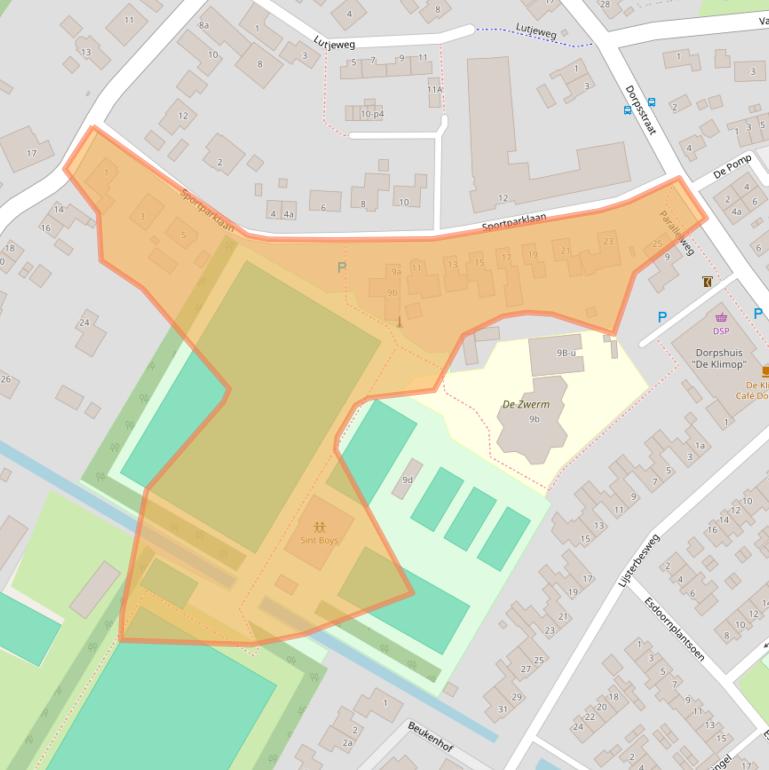 Kaart van postcodegebied 1744KG.