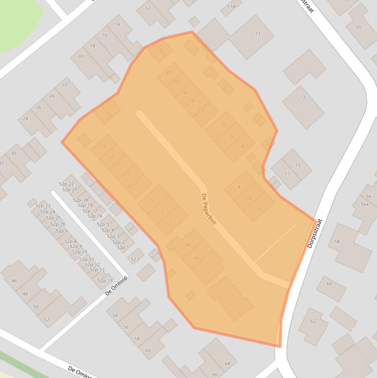 Kaart van postcodegebied 1744KT.