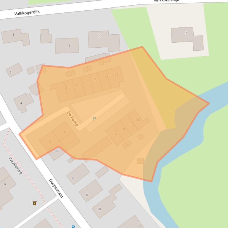 Kaart van postcodegebied 1744KV.