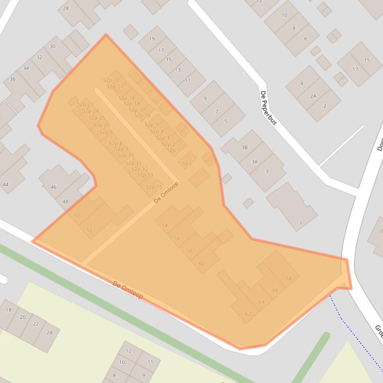 Kaart van postcodegebied 1744LD.