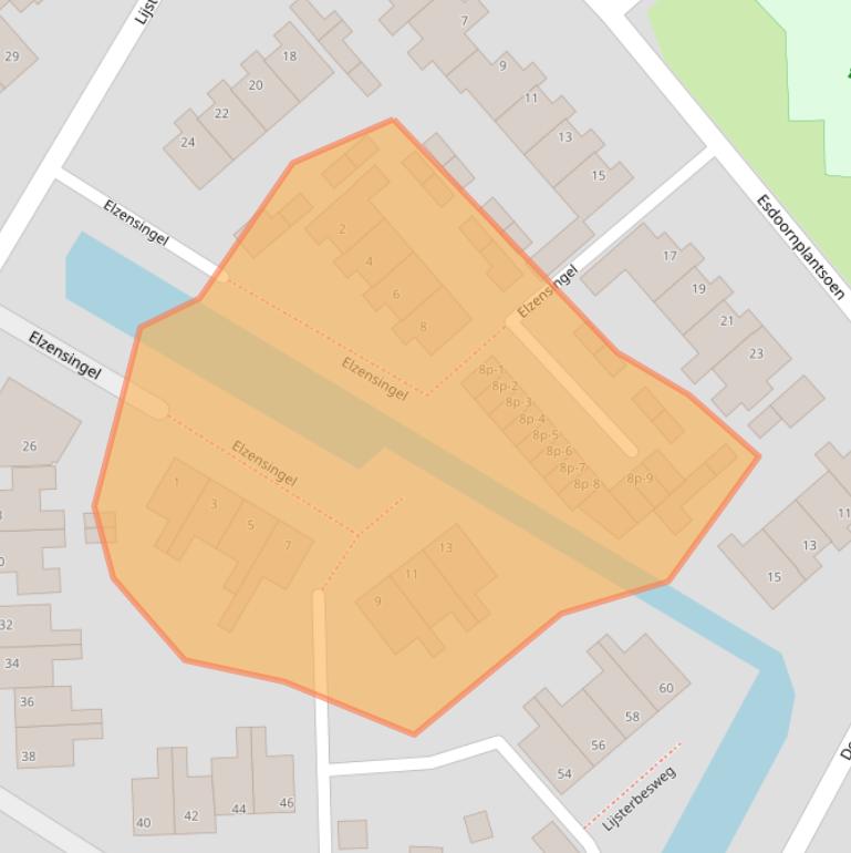 Kaart van postcodegebied 1744LM.
