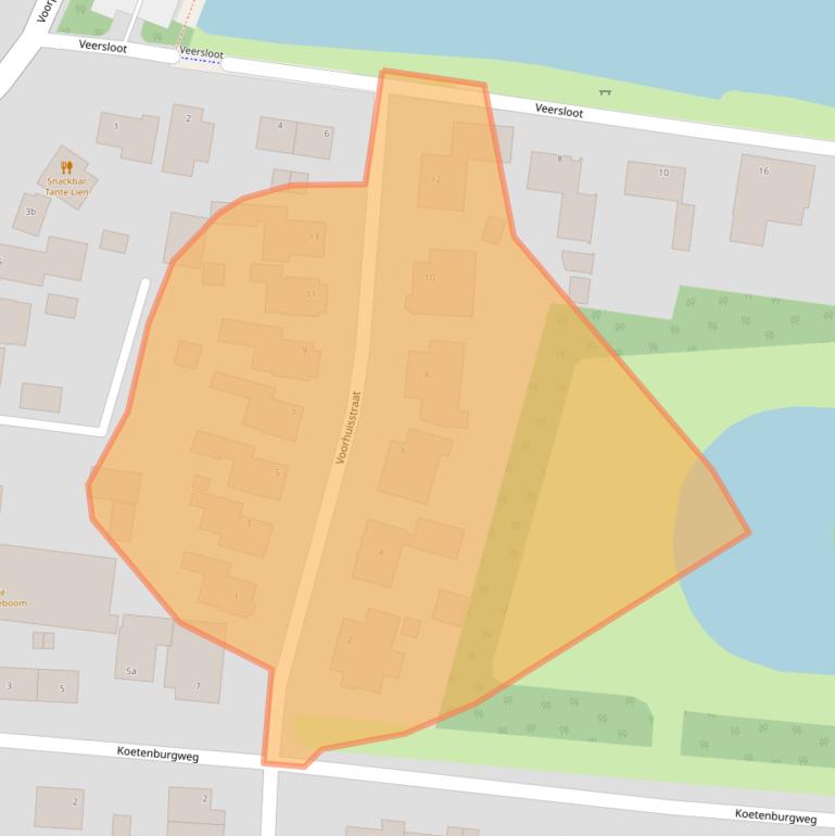 Kaart van postcodegebied 1746AS.