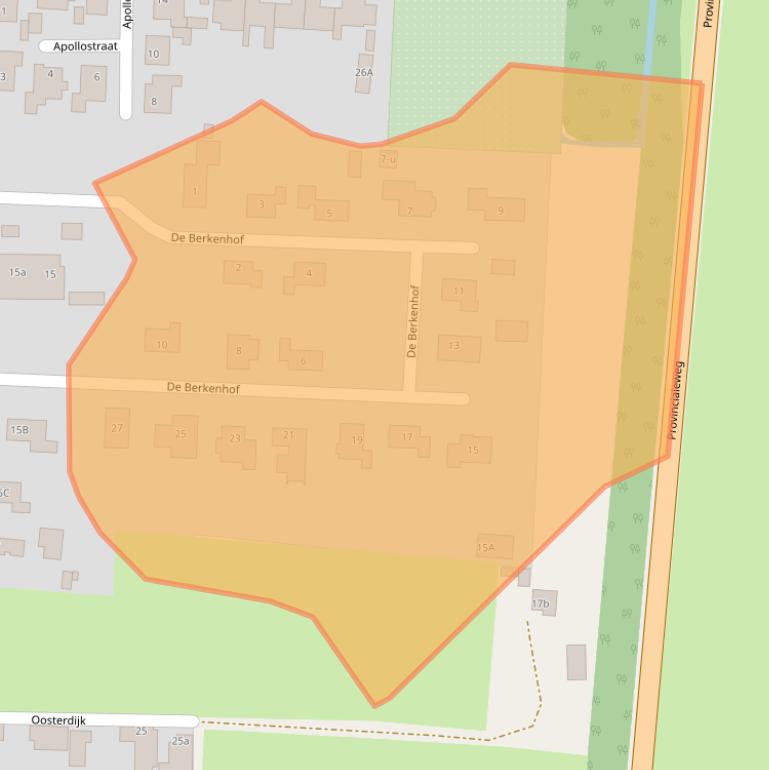 Kaart van postcodegebied 1746AZ.