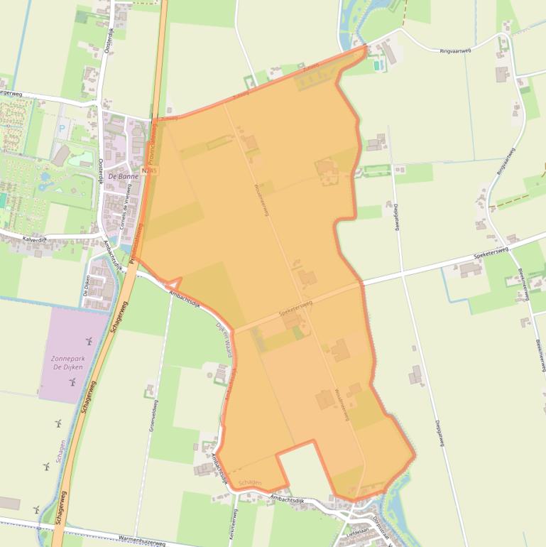 Kaart van postcodegebied 1746CD.